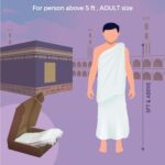 Pure White 100% Cotton Soft Ihram for Men | 2 Pieces | for Umrah and Hajj | Ehram Ahram - Image 3