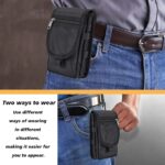 Phone Pouch,Cell Phone Holster, Multi-Purpose Phone Belt Pouch,Tactical Phone Case Tool Holder, Molle Cell Phone Pouch Carrying Case, Men’s Waist Pocket for Hiking, Camping, Belt Pouches for Men - Image 6