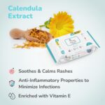 R For Rabbit Feather Aqua Baby Wipes Combo Pack Of 156 Units | Pure Water Wet Wipes for Babies With Lid (Combo of 2 Packs) - Image 6