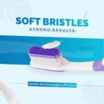 Enshine Advance Clean+ Toothbrush Set (Pack of 6) with Superior Ultra Soft Bristles and Tongue Cleaner | Manual Tooth brush Set for Adults | Multicolor - Image 3