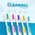 Enshine Advance Clean+ Toothbrush Set (Pack of 6) with Superior Ultra Soft Bristles and Tongue Cleaner | Manual Tooth brush Set for Adults | Multicolor - Image 7