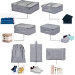 PETRICE Travel Organizer Pouch Packing Cubes for Travel Essentials Toiletry Bag, Travel Luggage Organizers with Laundry Bag Travel Pouch, Packing Cubes Organizer (Grey) - Image 3