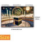 JB Creations Islamic Kaaba Wall Decor Painting | Makka Madina Digital Reprint 12 inch x 18 inch Painting (Without Frame, Pack of 3) - Image 3