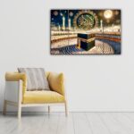 JB Creations Islamic Kaaba Wall Decor Painting | Makka Madina Digital Reprint 12 inch x 18 inch Painting (Without Frame, Pack of 3) - Image 4