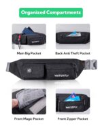 WATERFLY Waist Bag Running Belt Fanny Pack Outdoor Sport Walking Riding Travel Waist Pouch for Men Women (Black) - Image 5