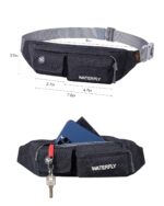 WATERFLY Waist Bag Running Belt Fanny Pack Outdoor Sport Walking Riding Travel Waist Pouch for Men Women (Black) - Image 6