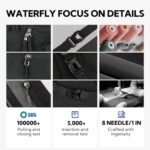 WATERFLY Waist Bag Running Belt Fanny Pack Outdoor Sport Walking Riding Travel Waist Pouch for Men Women (Black) - Image 9