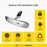 GoTrippin by Destinio Weight Machine for Luggage - 50 kg capacity, Steel body, Lifetime replacement - Digital Portable Electronic Luggage Weighing Scale for home, travel, flights, bags (Silver, 50 kg) - Image 3