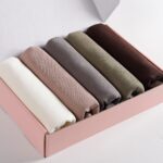 NW 4 PCS Muslim Women Soft Premium Solid Chiffon Hijab Scarves Shawl Long Scarf Wrap Scarves with Gift Box - Image 5