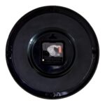 Glass Islamic Analog Wall Clock with Arabic Calligraphy, Golden Design, Black Frame, 10x10 inch - Image 5