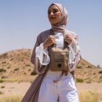 HilalFul Hajj & Umrah Chest Bag | Crossbody Belt | For Men, Women, Unisex | For Comfort Travel | Adjustable Polyester Strap | Nylon Bag | Breathable Mesh | Water Resistant, Beige, Chest Bag - Image 7