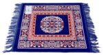 Kuber Industries 3 Pieces Velvet Prayer Mat/Aasan/Pooja Mat/Meditation Rectangular Shape Mat/Multipurpose Velvet Rug Mat 2 Ft X 2 Ft (Brown & Royal Blue & Red) Ctktc33958 - Image 8