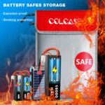 COLCASE Fireproof Document Bag 15" x 11" . NON-ITCHY Silicone Coated Fire Resistant Money Bag . Fireproof Safe Storage for Money , Documents , Jewelry and Passport - Image 7