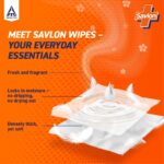 Savlon Germ Protection Wet Wipes - Thick & Soft, Multipurpose, Fresh & Fragrant Wipes with Fliptop Lid | For Face Cleaning & Surface Cleaning | 72 Pulls Per Pack - Image 4
