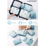 Ladiosa® Nylon Travel Organizer, Packing Cubes for Travel, Travel Essentials, Packing Cubes, Packing Bags for Clothes, Travel Organizer for Women, Packing Bags, 2.8x19.2 cm, Blue - Image 3