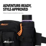 Boldfit Waist Bag for Man Multipurpose Waist Bag for Woman, Travel Fanny Pack with Adjustable Strap, Multiple Compartments, Crossbody Tactical Durable Design for Hiking, Cycling, Gym & Daily Use - Image 3