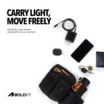 Boldfit Waist Bag for Man Multipurpose Waist Bag for Woman, Travel Fanny Pack with Adjustable Strap, Multiple Compartments, Crossbody Tactical Durable Design for Hiking, Cycling, Gym & Daily Use - Image 6