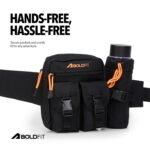 Boldfit Waist Bag for Man Multipurpose Waist Bag for Woman, Travel Fanny Pack with Adjustable Strap, Multiple Compartments, Crossbody Tactical Durable Design for Hiking, Cycling, Gym & Daily Use - Image 7