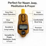 Digital Beads Counter with LCD Display | Finger Ring Tasbih Counter for Mantra, Japa, Meditation & Prayers | Wooden Finish - Image 3