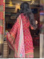 Elegant Muslim Kurti Set for Women – Modest Islamic Wear | Long Kurti with Pants & Hijab | Embroidered Ethnic Dress for Daily - Image 3