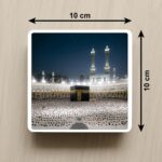 4x4 Islamic Night Lamp with Allah | White LED Light for Bedroom, Kids Room & Prayer Room | Muslim Home Décor | Festival & Corporate Gift (White01) - Image 3