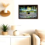 kaba sharif photo frame | Kaaba Photo Frame 9x13 Inch Makkah Madina Islamic Wall Art | Kaaba Sharif HD Print | Masjid al-Haram Framed Art | Hajj Umrah Decor | Ready-to-Hang Kaaba Poster | Muslim Gift - Image 3