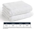Sweet Needle Ihram Ehram Ahram for Men for Hajj and Umrah - 2 Towels, White - Hygienic Natural Pure Combed Cotton Towels 125 X 225 Cm - Image 3