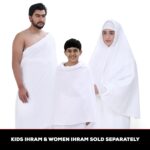 Sweet Needle Ihram Ehram Ahram for Men for Hajj and Umrah - 2 Towels, White - Hygienic Natural Pure Combed Cotton Towels 125 X 225 Cm - Image 6