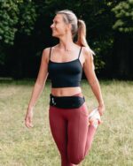 WATERFLY Running Belt Fanny Pack: Runner Marathon Jogging Waist Pack Sport Workout Exercise Fitness Phone Holder Belt for Men Women Jogger Slim Waistband, Black - Image 7