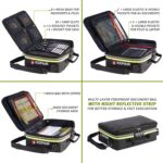 Fireproof Document Bag (16 x 11 x 5 inch) with Lock & Reflective Strip, Fireproof Document Lock Box with Shoulder Strap, Multi-Layer Important Document Safe Storage, Fire Safe File Organizer - Image 4