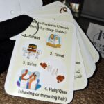 Rabiya Creation-Umrah Guide and Dua Flash Cards Set | Step-by-Step Umrah Instructions with Arabic Duas | Portable Laminated Islamic Prayer Cards for Men & Women - Image 4