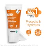 The Derma Co 1% Hyaluronic Sunscreen Aqua Gel SPF 50 PA++++ | Hydrating, Lightweight & Non-Greasy | No White Cast | Broad Spectrum & Blue Light Protection | Clinically Tested - (In-Vivo) | 30 g - Image 3