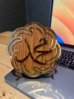 Kufi Islamic Home Decor | Islamic Table Decors | Ramadan Decoration | Eid Decor | Islamic Home Art | Muslim Gift Set of 2 Allah, Mohammad - Image 3