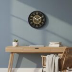 Islamic Allah Wall Clock – Black & Gold Arabic Calligraphy Round Silent Analog Clock for Living Room, Bedroom & Prayer Room Decor - Image 6