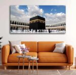 Aadee Craft Makkah al-Mukarramah Premium Canvas Wall Painting With Wooden Frame for Living Room Drawing Room Hotel Office Home Decor Size Large Big (48x24 inches) - Image 3