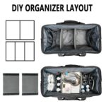 MATEIN Medical Bag, Large Water-Resistant First Aid Bags with Many Pocktets for Nursing, Portable, Purple Black - Image 3