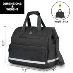 MATEIN Medical Bag, Large Water-Resistant First Aid Bags with Many Pocktets for Nursing, Portable, Purple Black - Image 4