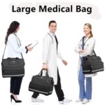 MATEIN Medical Bag, Large Water-Resistant First Aid Bags with Many Pocktets for Nursing, Portable, Purple Black - Image 5