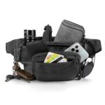 Tactical Fanny Pack,Military Waist Bag Pack with U.S Patch Utility Hip Belt Bumbag for Outdoor Fishing Hiking, Black(4 Zipper Pockets), S, Tactical Fanny Pack - Image 4
