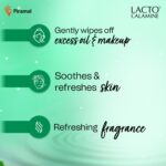 Lacto Calamine Daily Cleansing Face Wipes 25N Each - Pack of 2 | Makeup Remover Wipes | Wet Tissue for Face with Aloe Vera, Cucumber & Vitamin E | Wet Wipes for Women & Men | Paraben & Alcohol Free - Image 4