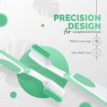 Enshine Advance Clean + Toothbrush Set | Ultra Soft Bristles, Compact Brush Head & Effective Tongue Cleaner | Complete Oral Care Manual Tooth Brush Set for Adults – Pack of 4 (Multicolor) - Image 4