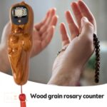 1 Pcs Mantra Jaap Mala Digital Counter Tally Counting Machine Finger Portable Hand Mini Ring Tasbih Misbaha -Different Use Naam Mantra Jaap Umpire (Wooden) - Image 3