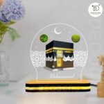 Acrylic Islamic LED Night Lamp | Custom Name Kaaba Light with Arabic Calligraphy | Personalized Muslim Gift for Ramadan, Eid, Islamic Bedroom Night Lamp | Muslim Home Decor (5.5x5.5 Inch) - Image 3