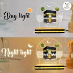 Acrylic Islamic LED Night Lamp | Custom Name Kaaba Light with Arabic Calligraphy | Personalized Muslim Gift for Ramadan, Eid, Islamic Bedroom Night Lamp | Muslim Home Decor (5.5x5.5 Inch) - Image 7