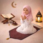 FAF Boy & Girl Janamaz Velvet Prayer Mat | Children Islamic Prayer Rug for Kids (1 to 10) | Soft Thick Namaz Mat, Portable Travel Janemaaz | Mussalla for Home, Mosque & Ramzan, Hajj and Umrah (Brown) - Image 3