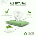 AZAH Intimate Wipes for Women | AntiBacterial Vaginal Wipes Pack of 40 | pH Balanced Feminine Wipes | All Natural Ingredients for Daily Hygiene |Travel Friendly Wet Wipes for Face and Private Parts - Image 3