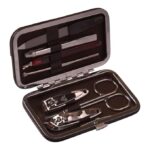 Travel Grooming Kit – Compact Nail Care Set for Hajj & Umrah | Includes Scissors, Nail Clippers, Tweezers, Nail File & Ear Cleaner | Travel-Friendly Leather Pouch - Image 4