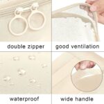 FLYNGO Nylon 8 Pcs Travel Organizer Pouch Packing Cubes For Clothes Space Savers Bags Cosmetics/Underwear/Socks/Shoes Toiletry Bag Laundry Organiser(Beige) - Image 4