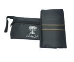 Polyester Portable Travel Pocket Size Rectangular Prayer Mat Safari Janamaz (Polyster, Black, 69X110 Cm, Pack Of 1) - Image 4