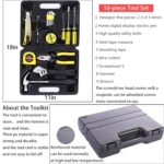 Emergency Roadside Toolkit - Multipurpose Emergency Pack Car Road Kit Essentials Jumper Cables Set 11.8 Foot (Upgrade) Emergency Roadside Kit 124 Pieces - Image 4